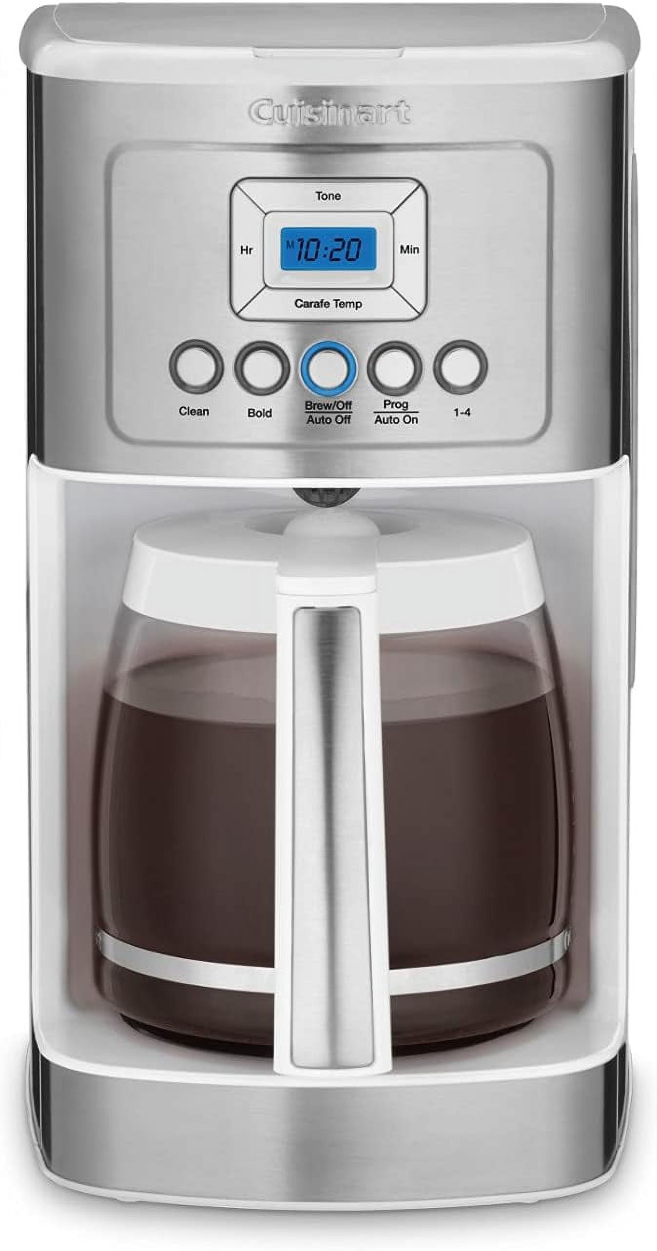 Cuisinart DCC-3200WP1 Perfectemp Coffee Maker, 14-Cup Glass, White