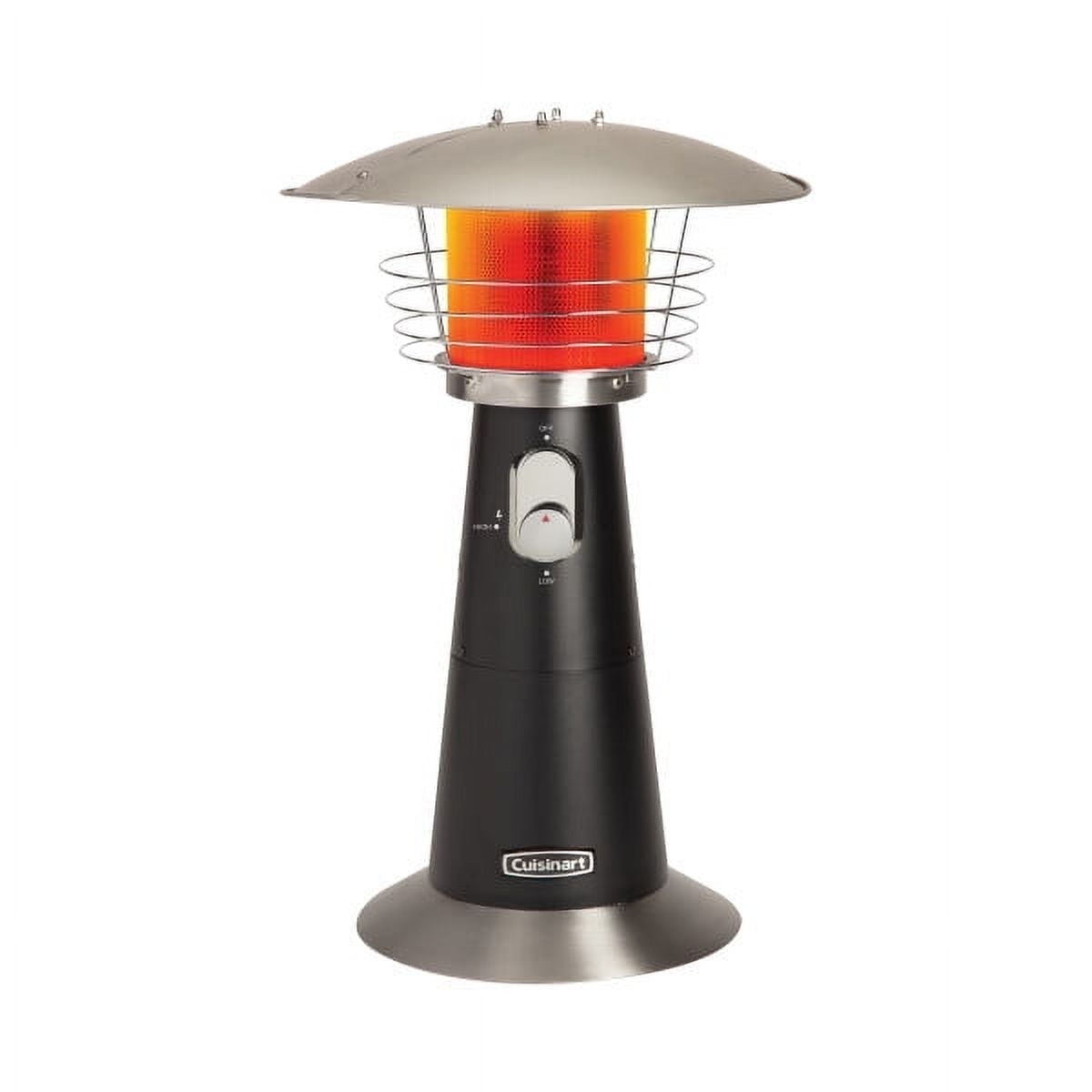 Cuisinart Portable Tabletop Patio Heater, Dark Gray, 11,000 BTU Propane