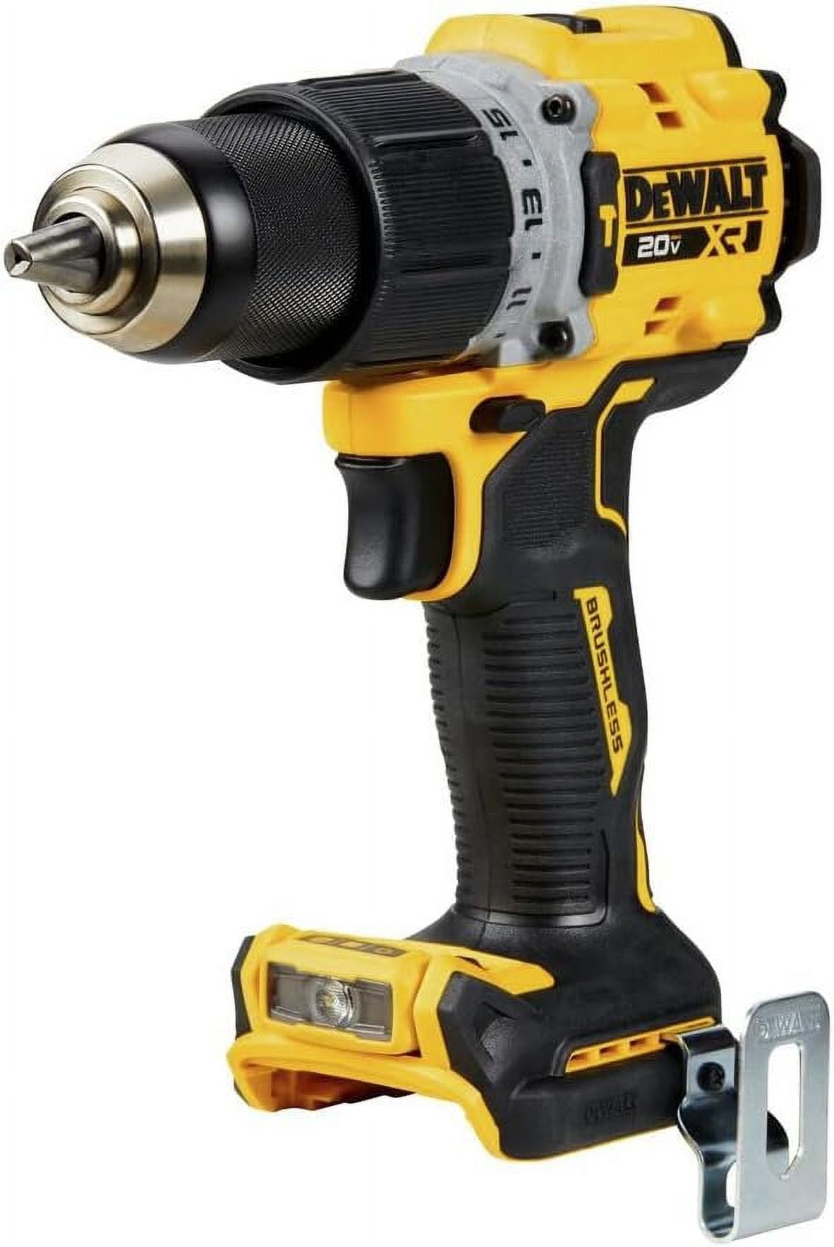 DEWALT 20V MAX Hammer Drill, 1/2", Cordless and Brushless, Compact With 2-Speed Setting, Bare Tool Only DCD805B