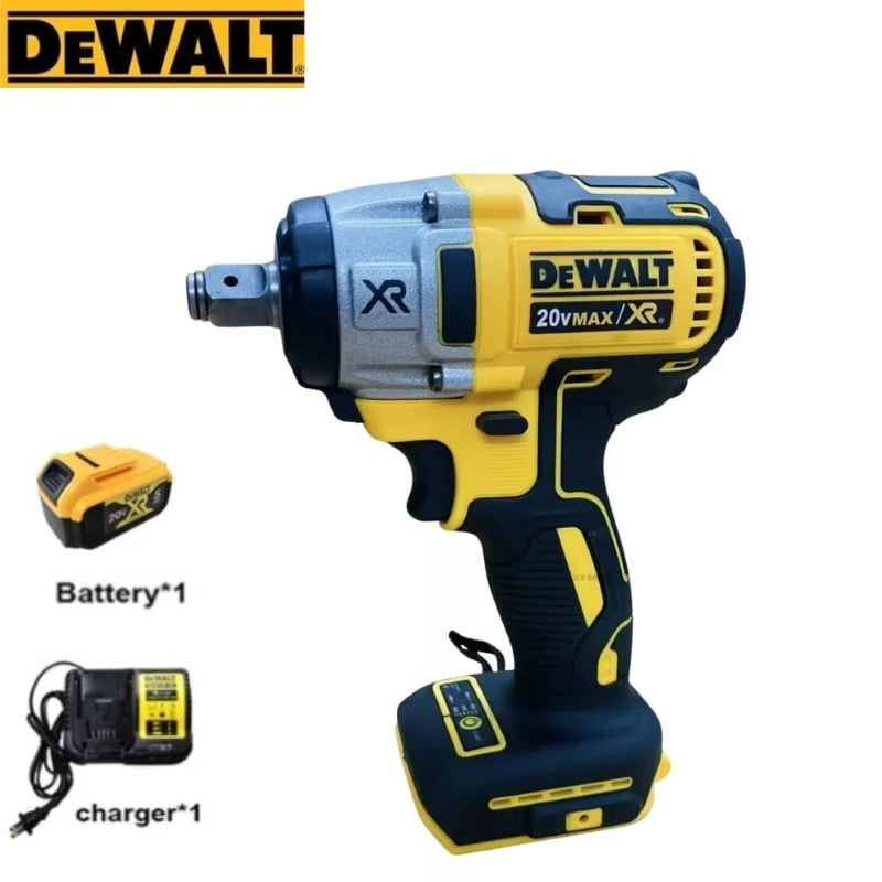 DEWALT® DCF880 Cordless Impact Wrench 203Nm 20V Lithium Battery Rechargeable 2300RPM Electric Wrench Impact Wrench Electric , WIth LED light ring (Impact wrench + Battery + Charger )
