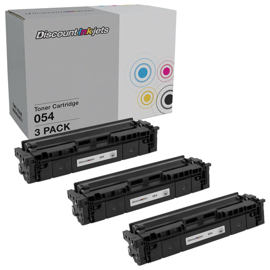 DI Toner Cartridge Replacements for Canon 054 (Black, 3-Pack) Compatible with imageCLASS LBP-622Cdw, MF641Cw, MF642Cdw, MF644Cdw