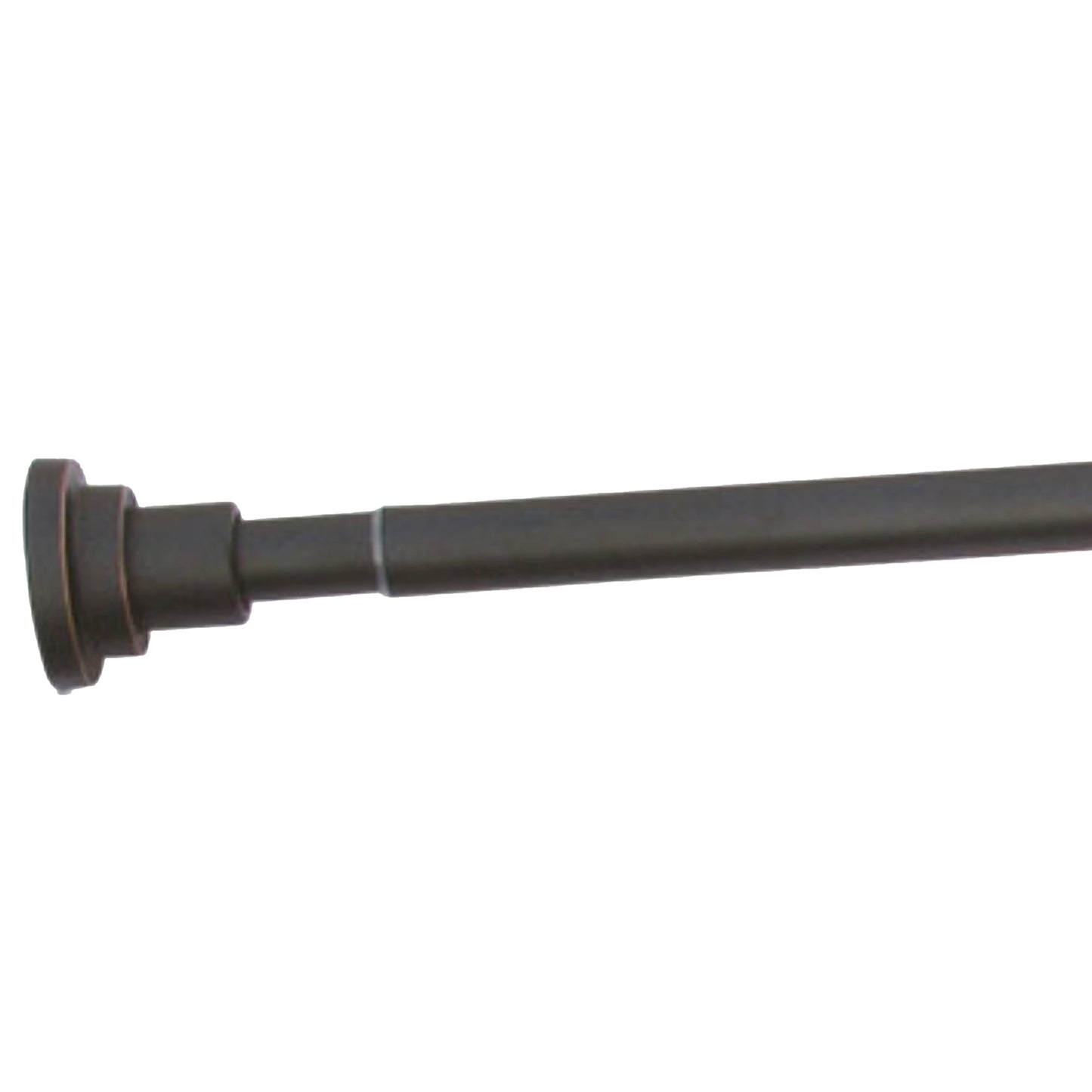Design House Classic Steel Adjustable 42"-72" Tension Shower Rod, Matte Black
