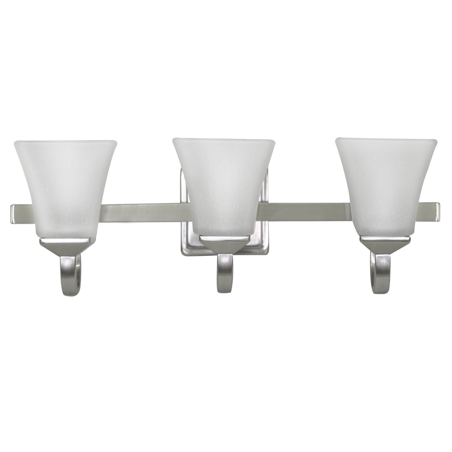 Design House Torino Vanity Light in Satin Nickel, 3-Light