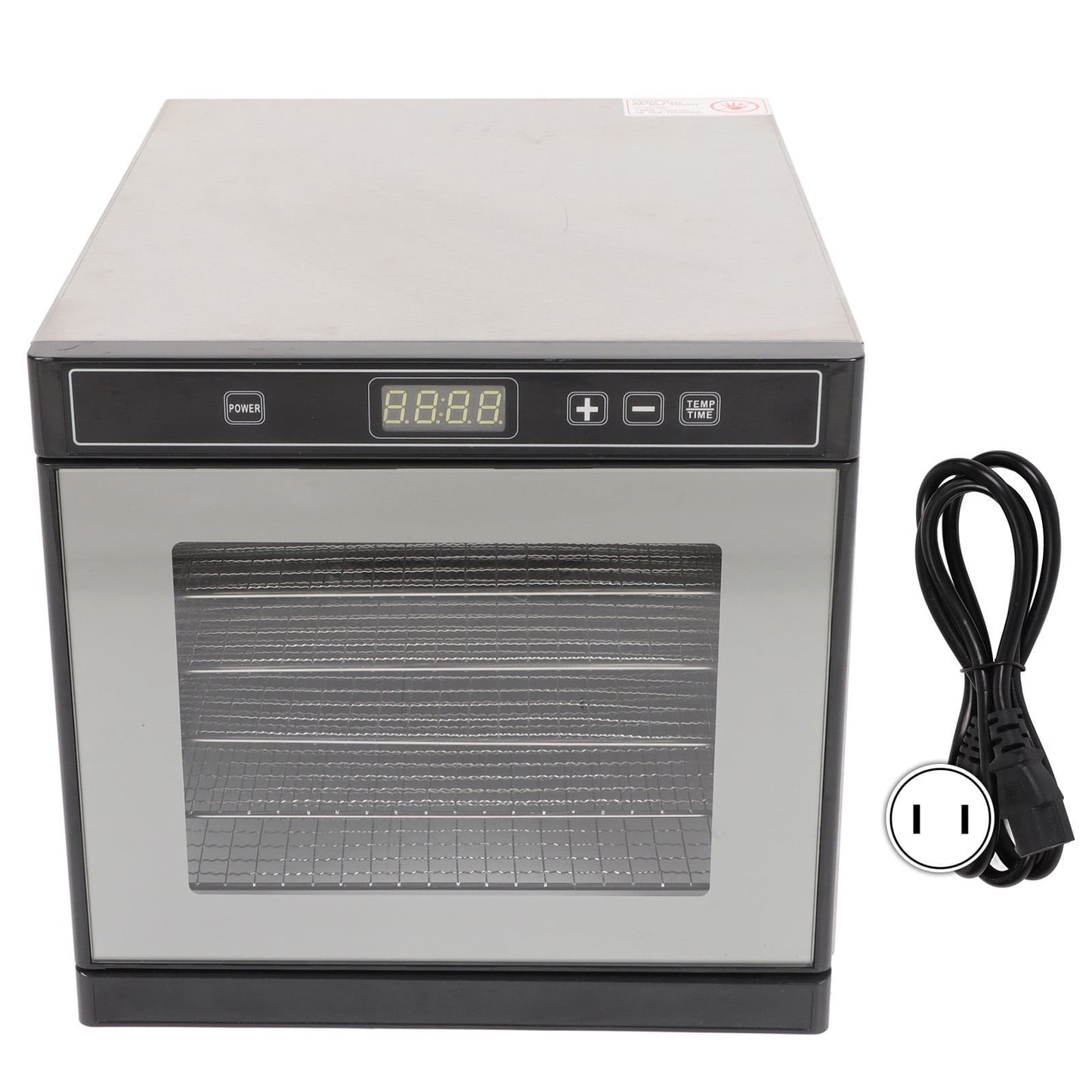 Domqga 600 W 6-Tray Food Dehydrator, Stainless Steel