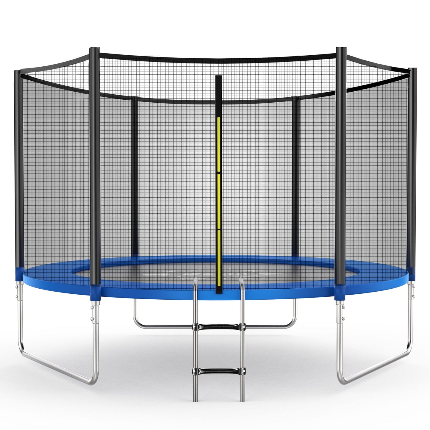 FUNTOK 10FT Trampoline Jump Recreational Backyard Trampolines Weight Capacity 330LBS with Safe Enclosure Net for 3-4 Kids Adults Indoor Outdoor