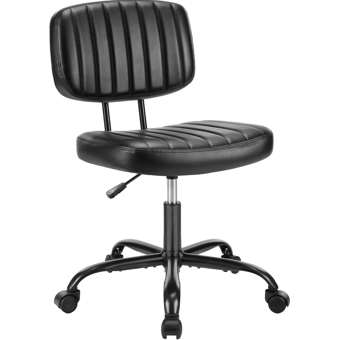 MAYEERTY Ergonomic Mid-Back Executive Office Chair Swivel Computer Desk Task Chair, Black