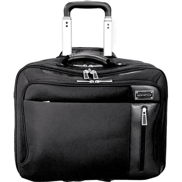 ECO STYLE Tech Exec Carrying Case (Roller) for 16.1" to 17" Notebook, Black
