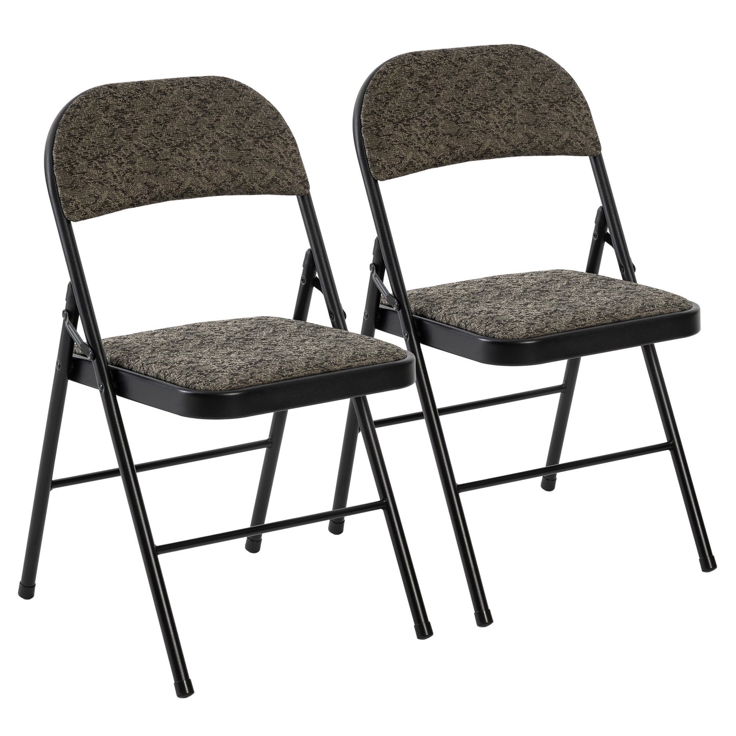 EDX 6 Pack Folding Chairs with Ergonomic Back, Heavy Duty Plastic Stackable Portable Folding Chairs, Weight Capacity 330 Lbs, For Home, Office, Events, White