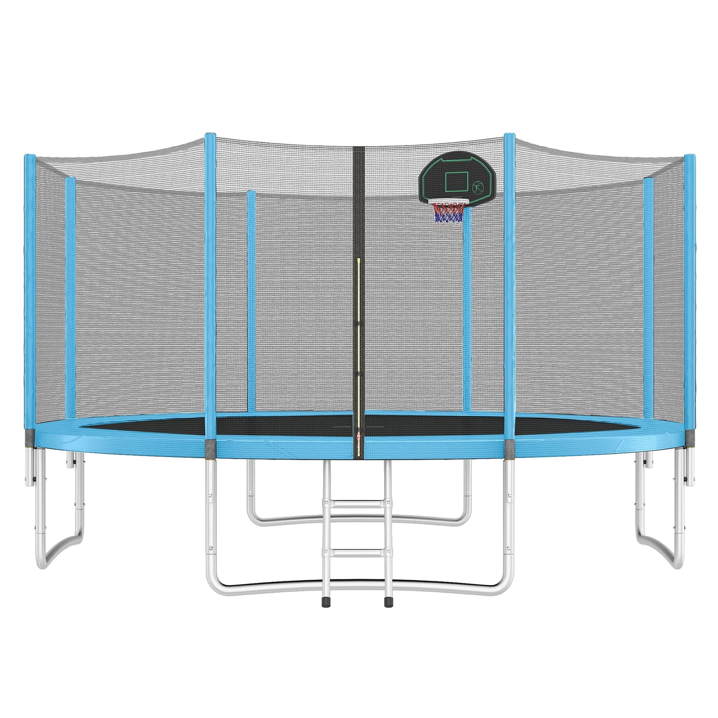 EUROCO 14FT Trampoline with Enclosure,Recreational Trampolines with Ladder,