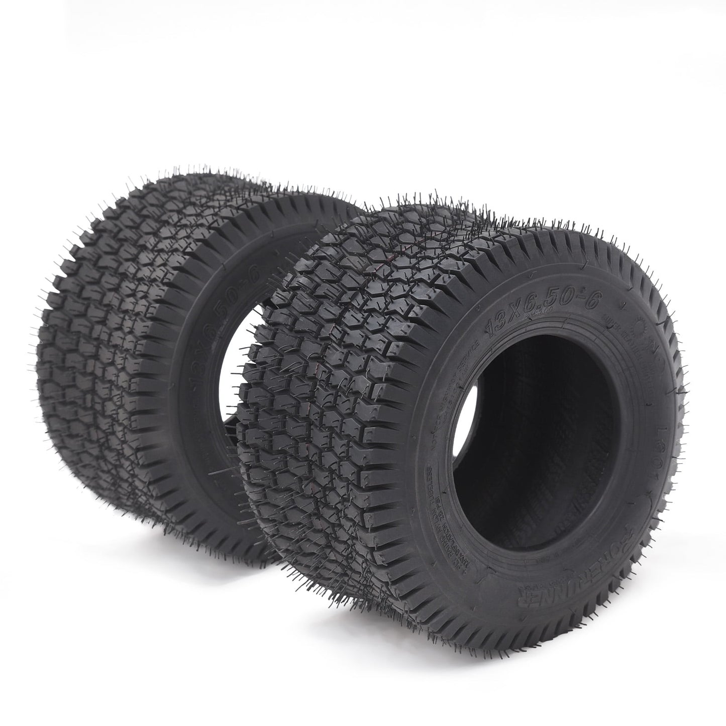 EastVita Golf Cart Tires Four-Ply Rated,Tubeless Tire,Street Style Tread for Traction Smooth Ride and Low Rolling Resistance-Golf Cart Tires 13x5.00-6-4PR TL LG01