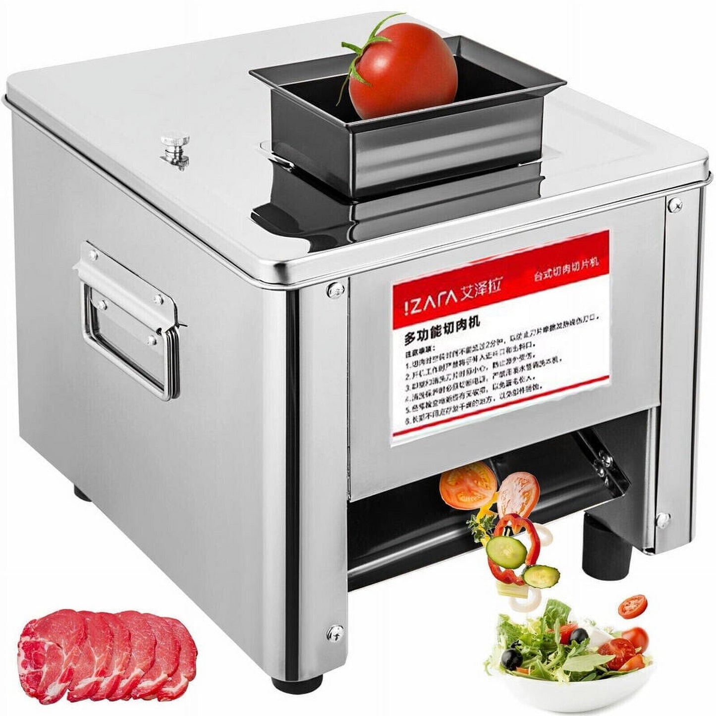 Electric Meat Cutting Cutter Machine Slicer Dicer+3.5mm Blade Commercial 850W