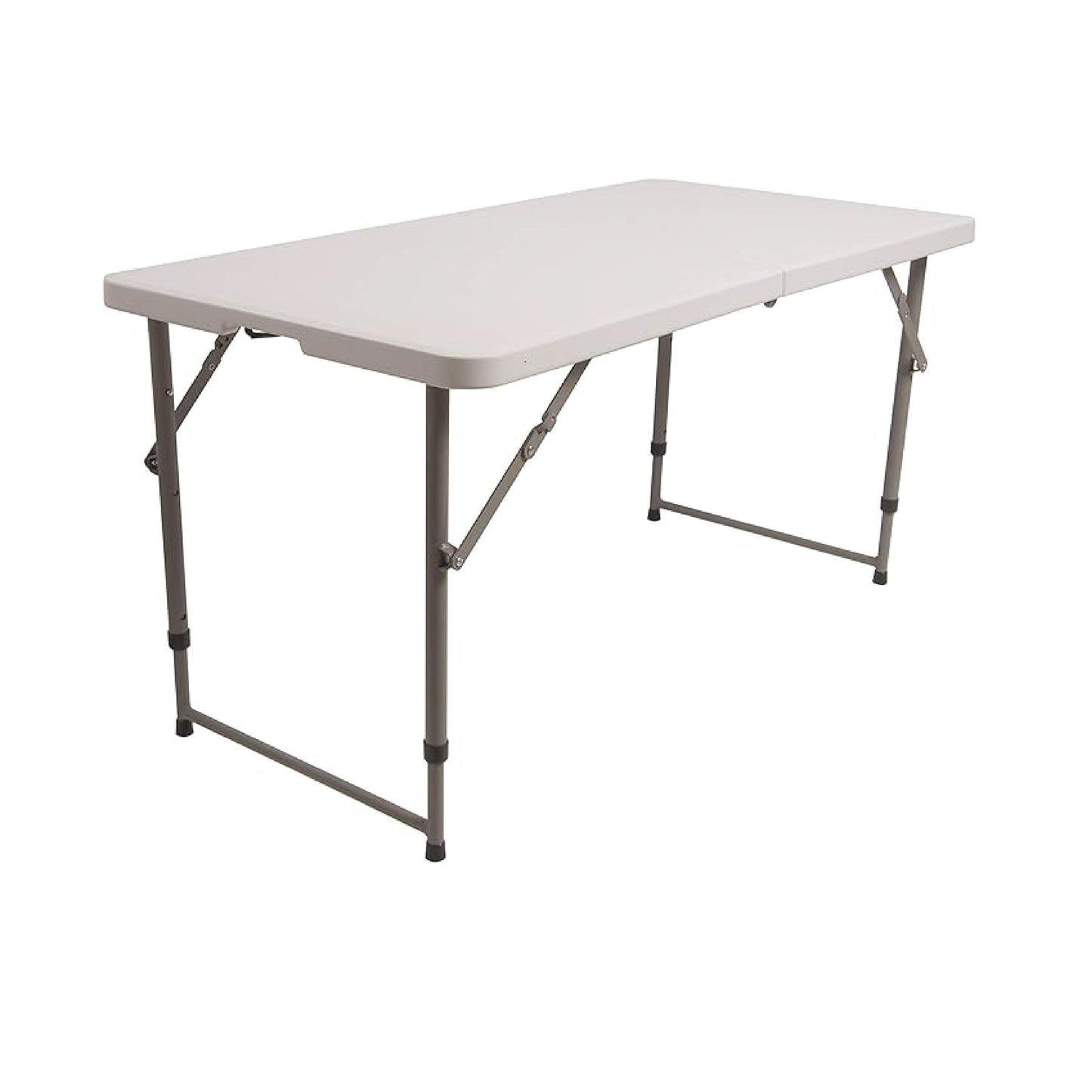 Elevon Mesa Plegable Portátil Mesa Plegable de 6 Pies, Mesa Plegable Resistente para Interiores/exteriores con Patas y Manija de Acero, Perfecta para Cenar, Acampar, Bodas, Picnic, Temporal