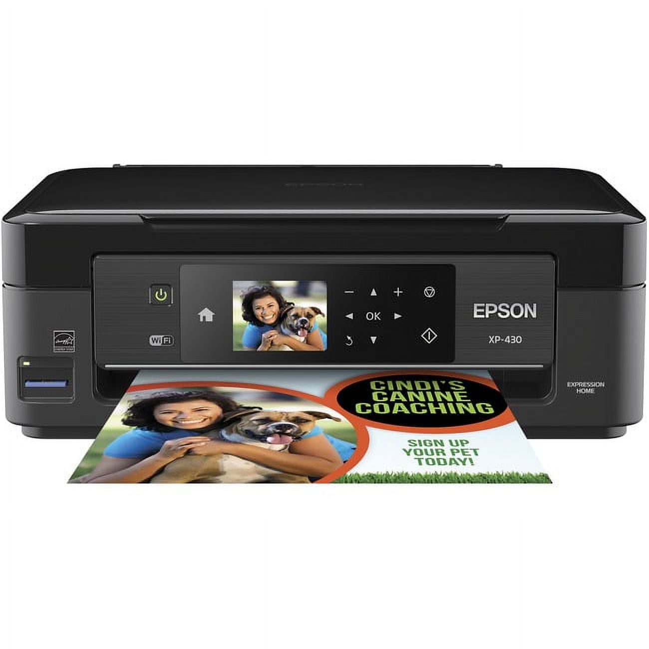 Epson Expression Home XP-430 Wireless Color Photo Printer with Scanner and Copier, Amazon Dash Replenishment Ready