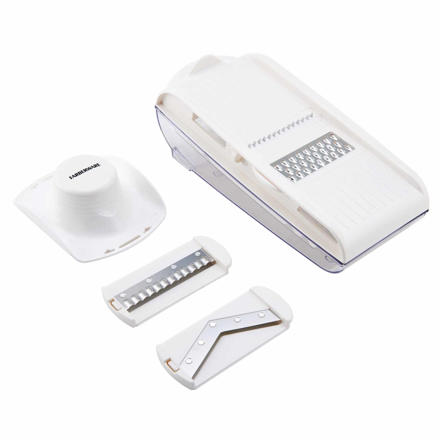 Farberware Professional 4-piece Mandolin Slicer in White