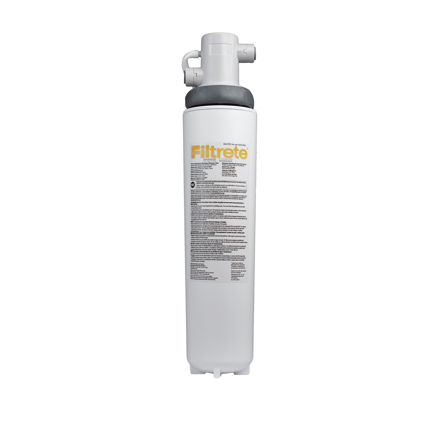Filtrete Sistema de Filtración de Agua de Cambio Rápido Avanzado para Debajo Del Fregadero, 3US-PS01