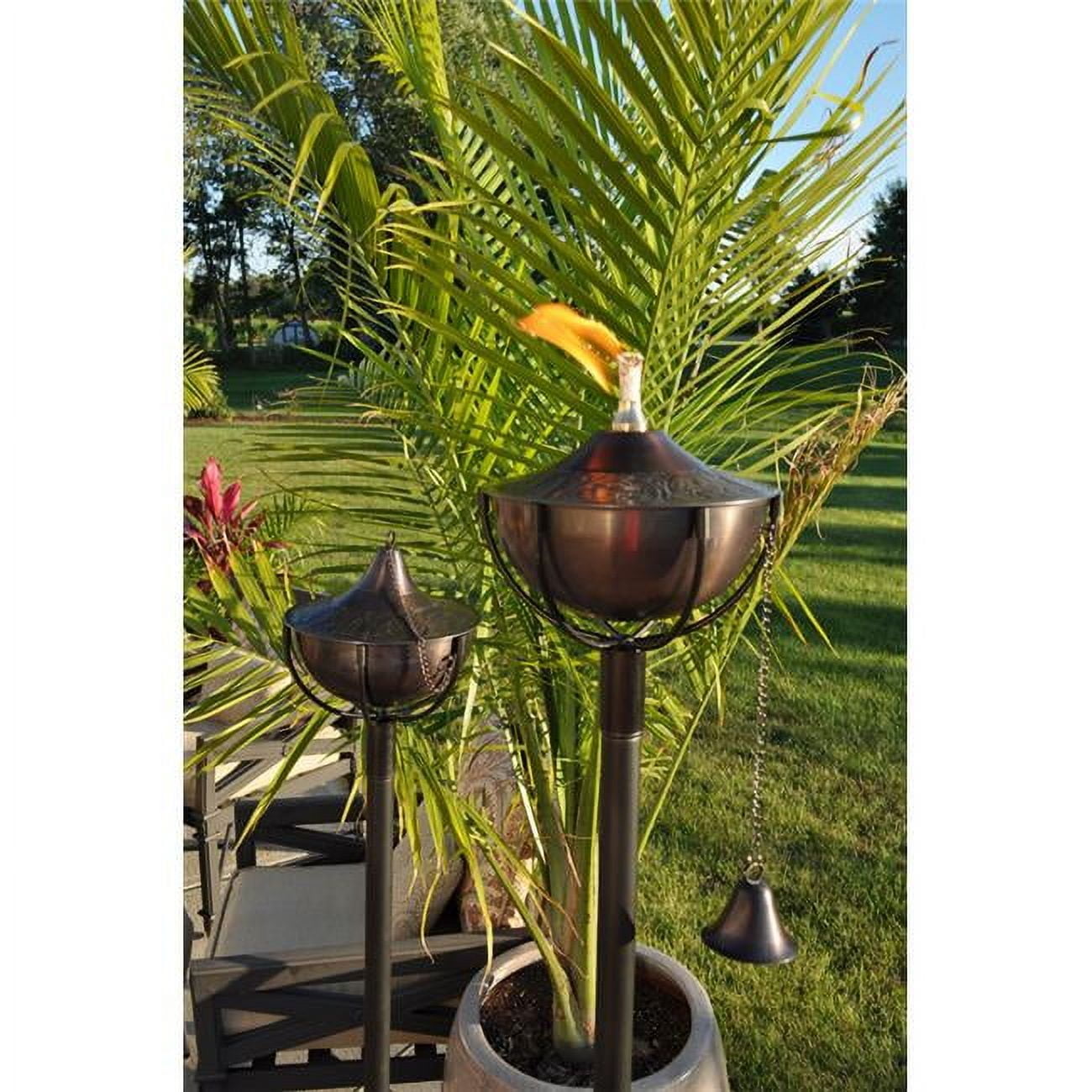 Find Your Passage 1204-BP-LITE Maui Grande Garden Torch with Brown Patina - Set of 2