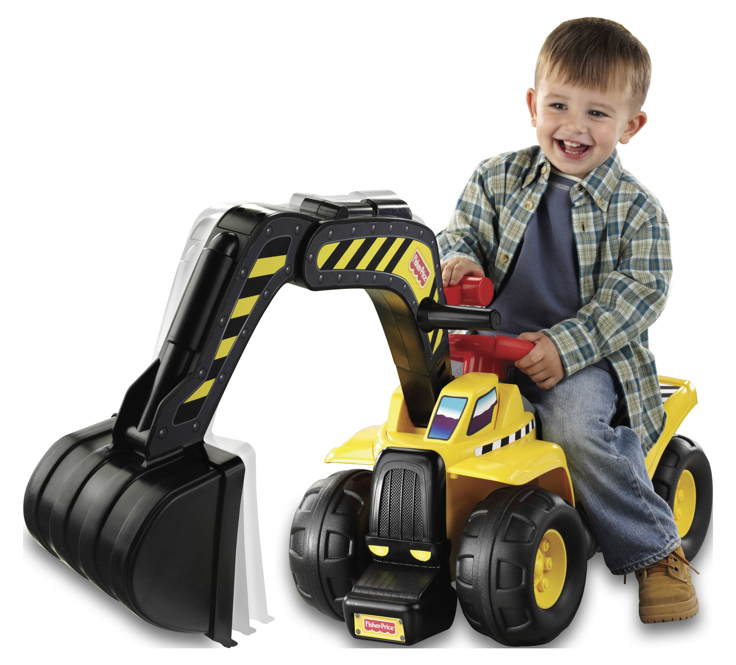 Fisher-Price Big Action Dig N' Ride Real Construction Sounds Ride on