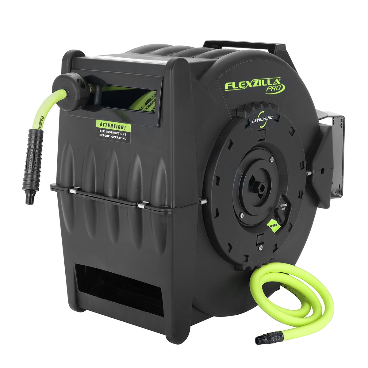 Flexzilla® L8335FZ Polypropylene 1/2" x 50ft Retractable Air Hose Reel 3/4 in. Swivel L8300-W