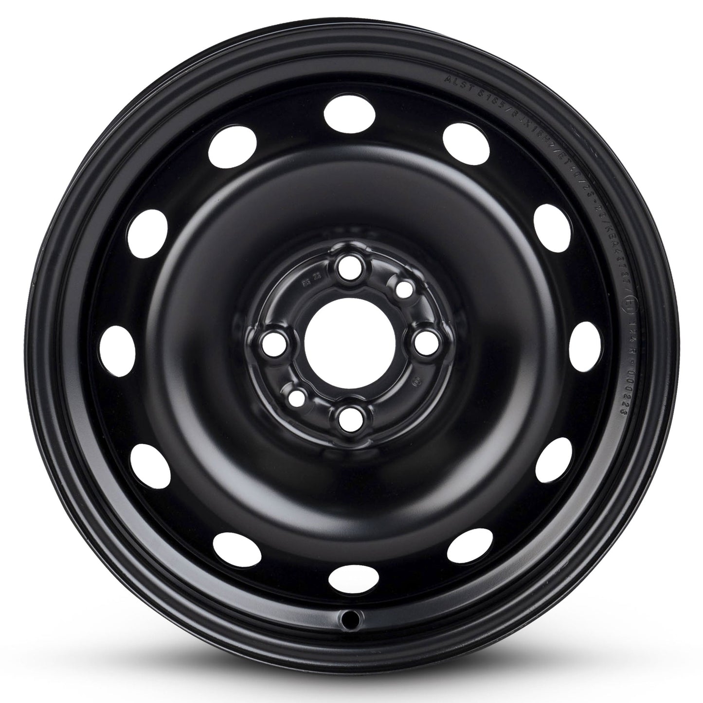 For 2012-2019 Fiat 500 15 Inch Painted Black Rim - OE Direct Replacement - Road Ready Car Wheel