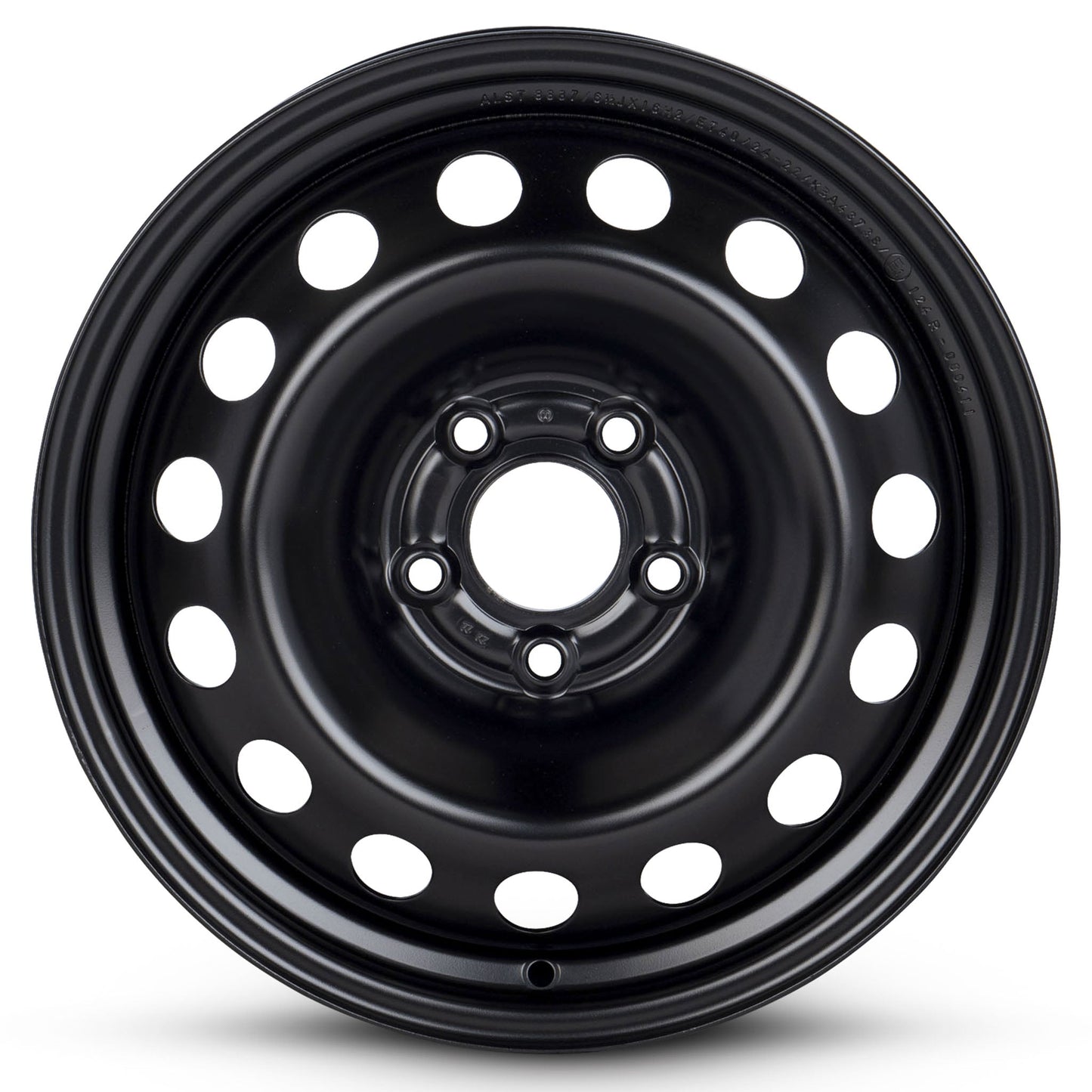 For 2016-2018 Fiat 500X 16 Inch Painted Black Rim - OE Direct Replacement - Road Ready Car Wheel