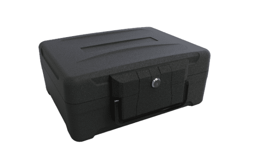 Fortress Fire / Waterproof Small Chest. .23 Cu. Ft. Key Lock. Ergonomic Handle