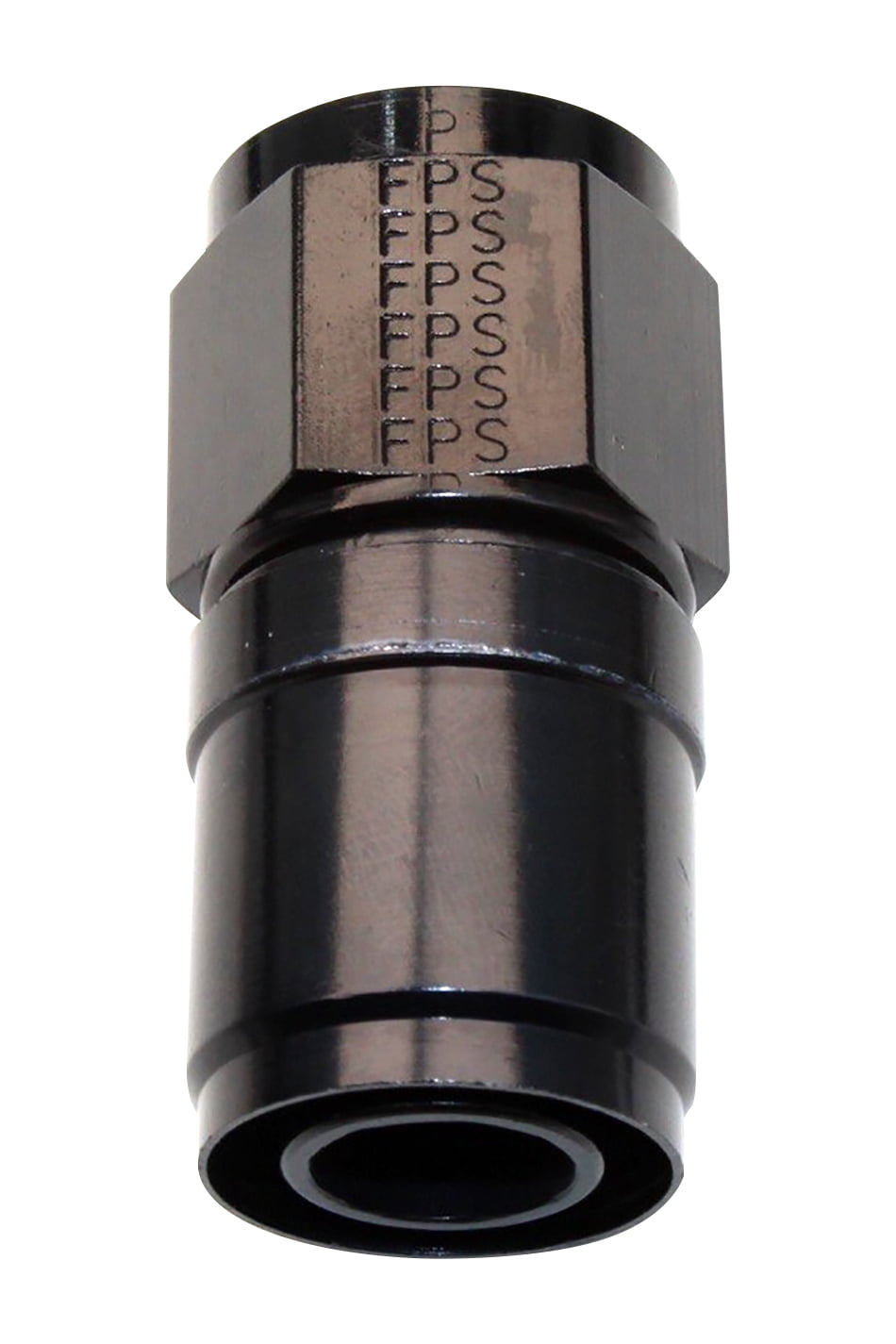 Fragola 2600116 No.16 Race-Rite Crimp-On Hose End, Black Anodize - Straight