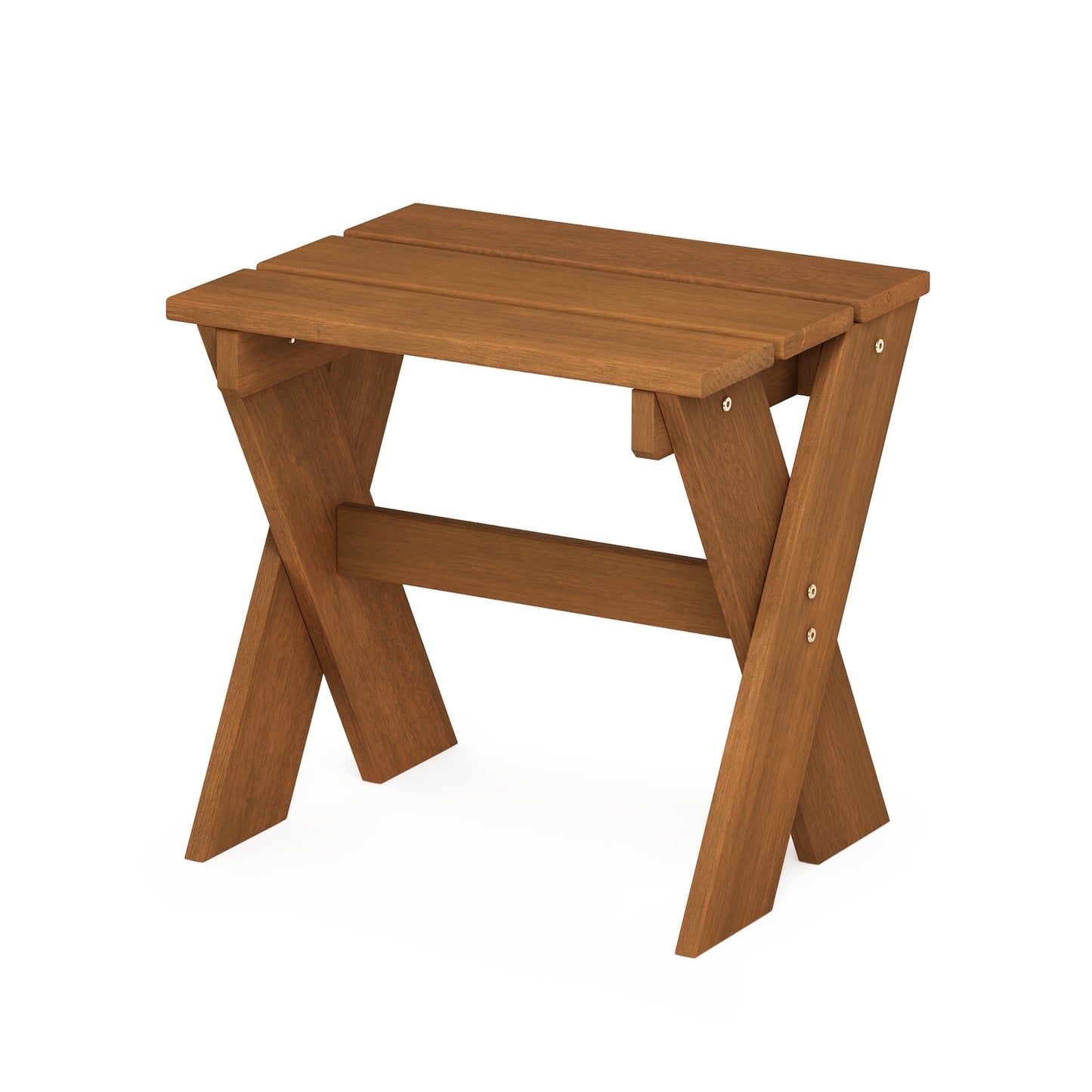 Furinno TIOMAN Patio Table, Outdoor Side Table, Flower Stand, Coffee Table, for Patio, Garden, Porch, Natural