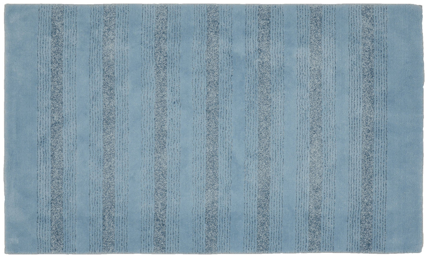 Garland Rug Essence Washable Nylon Basin Blue Bath Rug, 30" x 50"