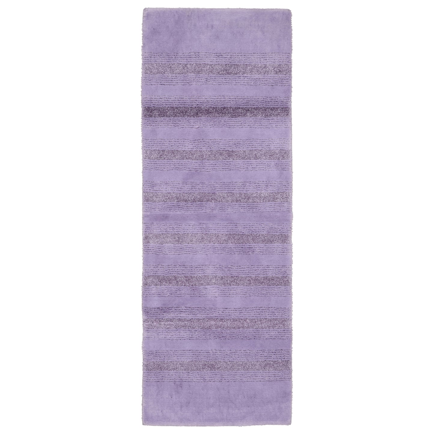 Garland Rug Essence Washable Nylon Purple Bathroom Runner, 22" x 60"