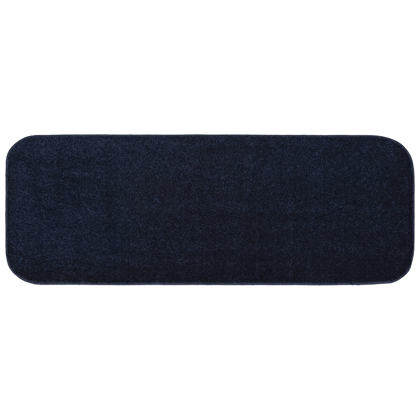 Garland Rug Sedona Washable Polypropylene Navy Bathroom Runner, 22†x 60â€