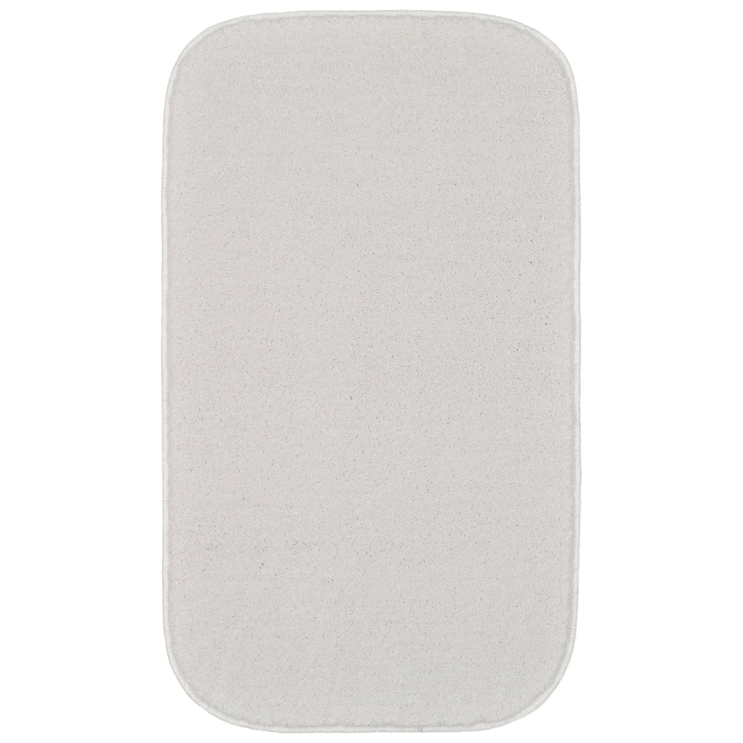 Garland Rug Sedona Washable Polypropylene White Bath Rug, 21" x 34"