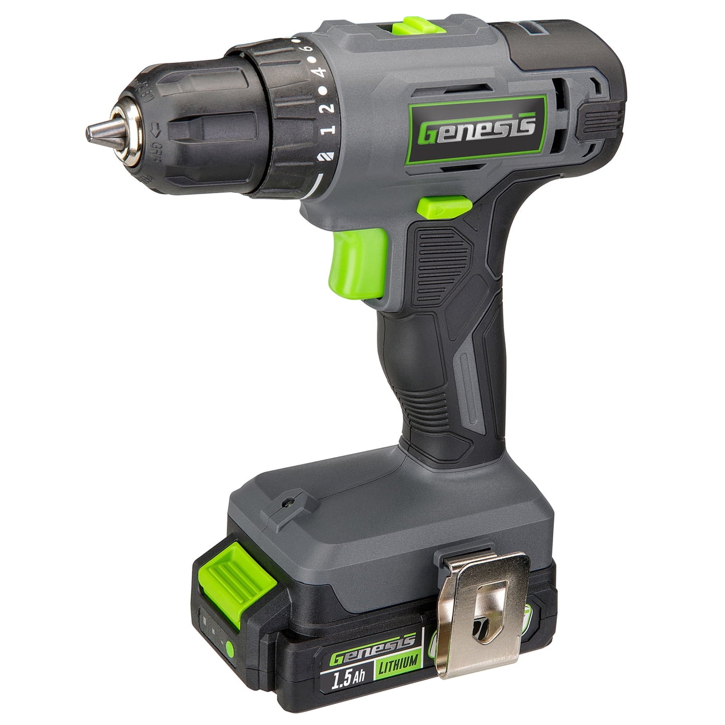 Genesis G20MAX 20-Volt Cordless Li-Ion 2-Speed 3/8-In. Drill Driver, GLCD2038B