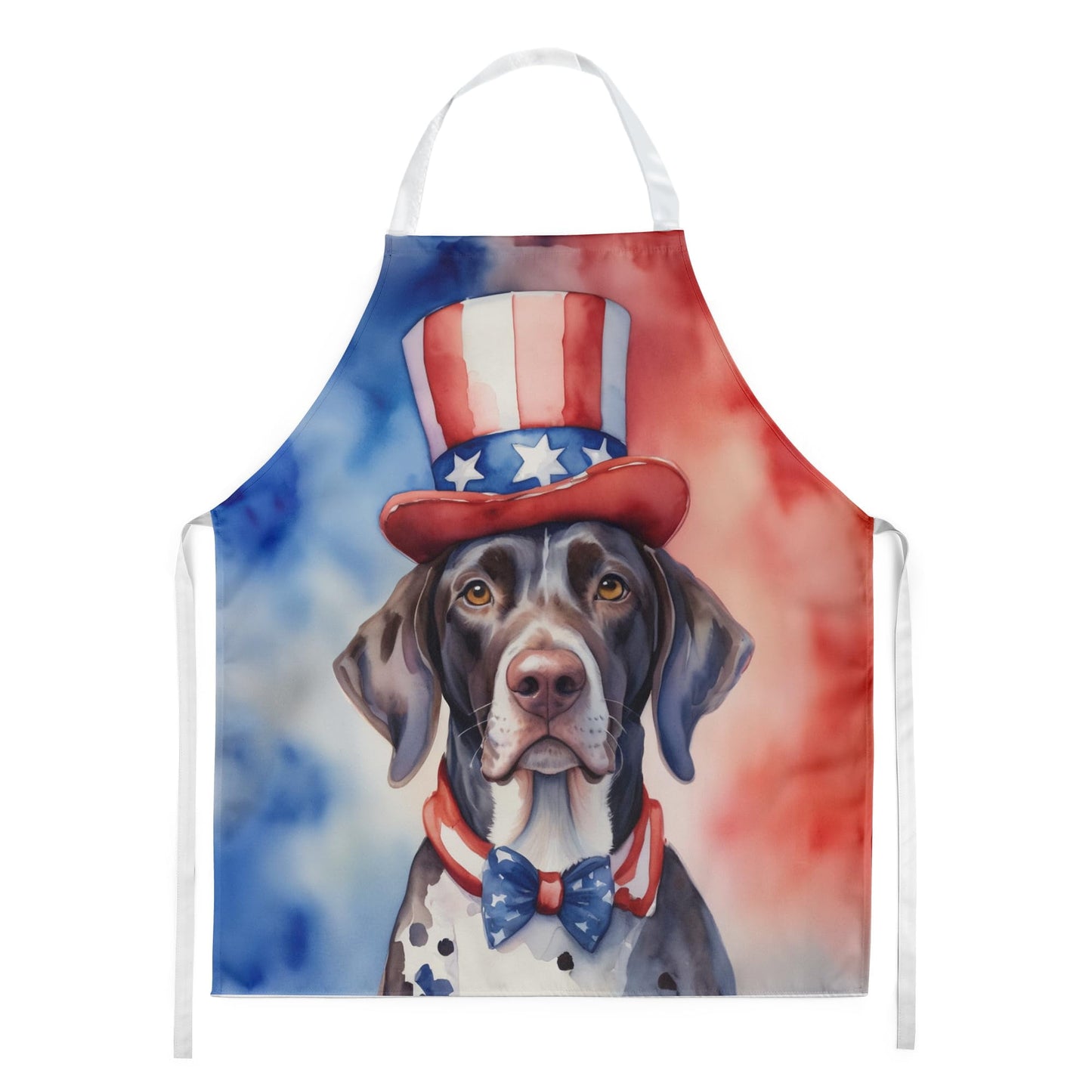German Shorthaired Pointer Patriotic American Apron 27 in x 30 in