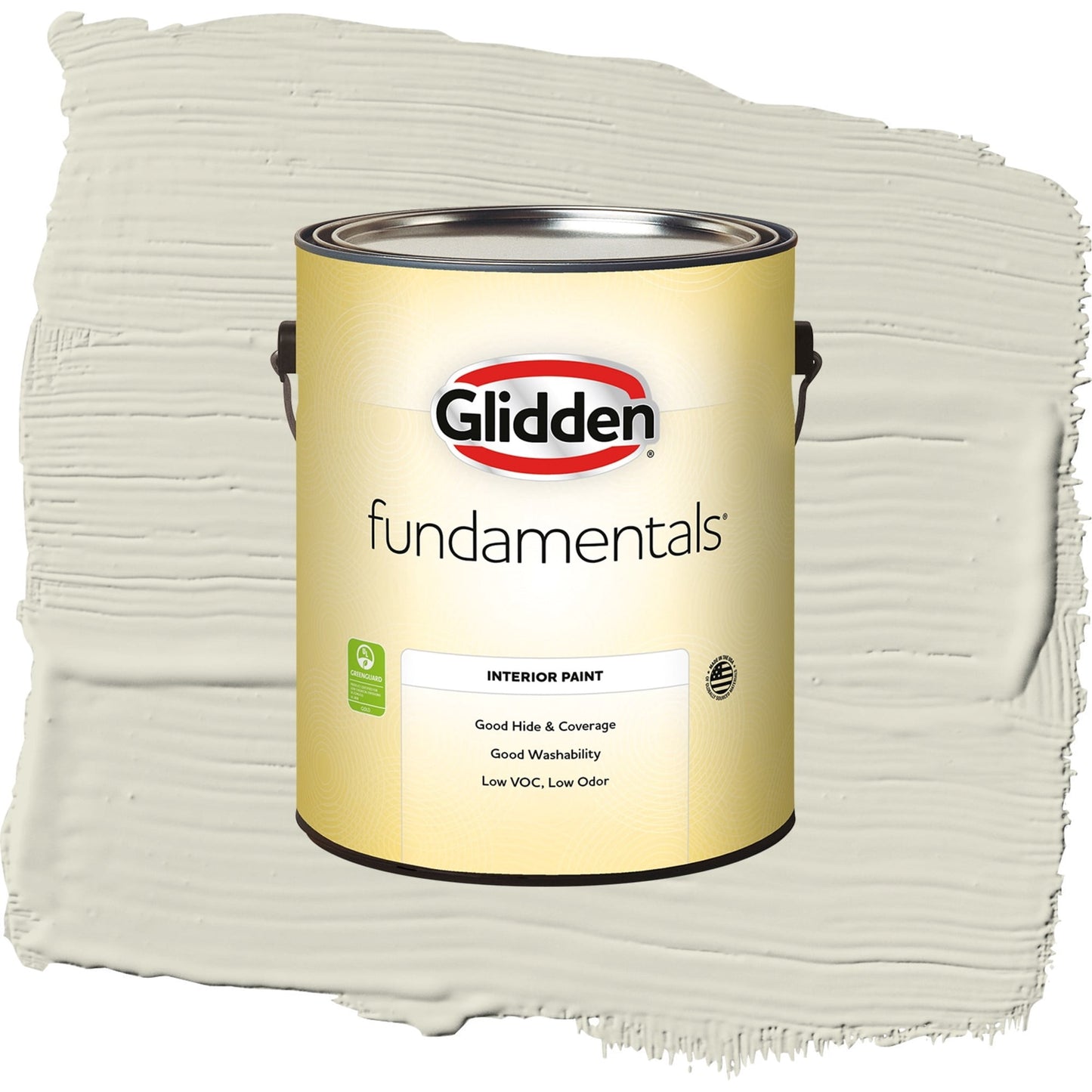 Glidden Fundamentals Veil Of Dusk / Gray, Semi-Gloss Interior Paint, 1 Gallon