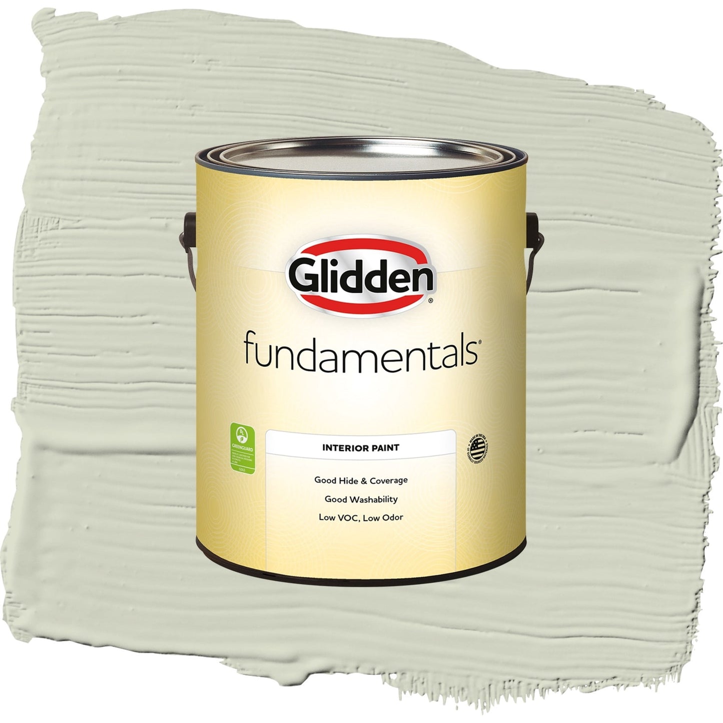 Glidden Fundamentals White Sage / Green, Semi-Gloss Interior Paint, 1 Gallon