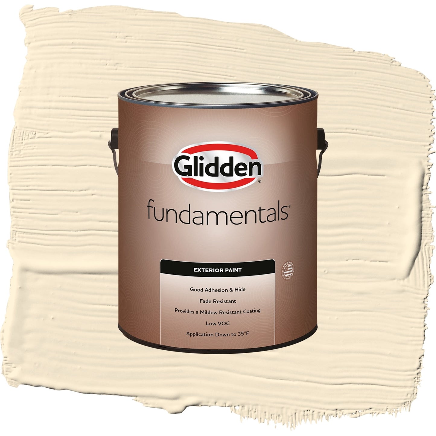 Glidden Fundamentals Magnolia Blossom / Yellow, Semi-Gloss Exterior Paint, 1 Gallon