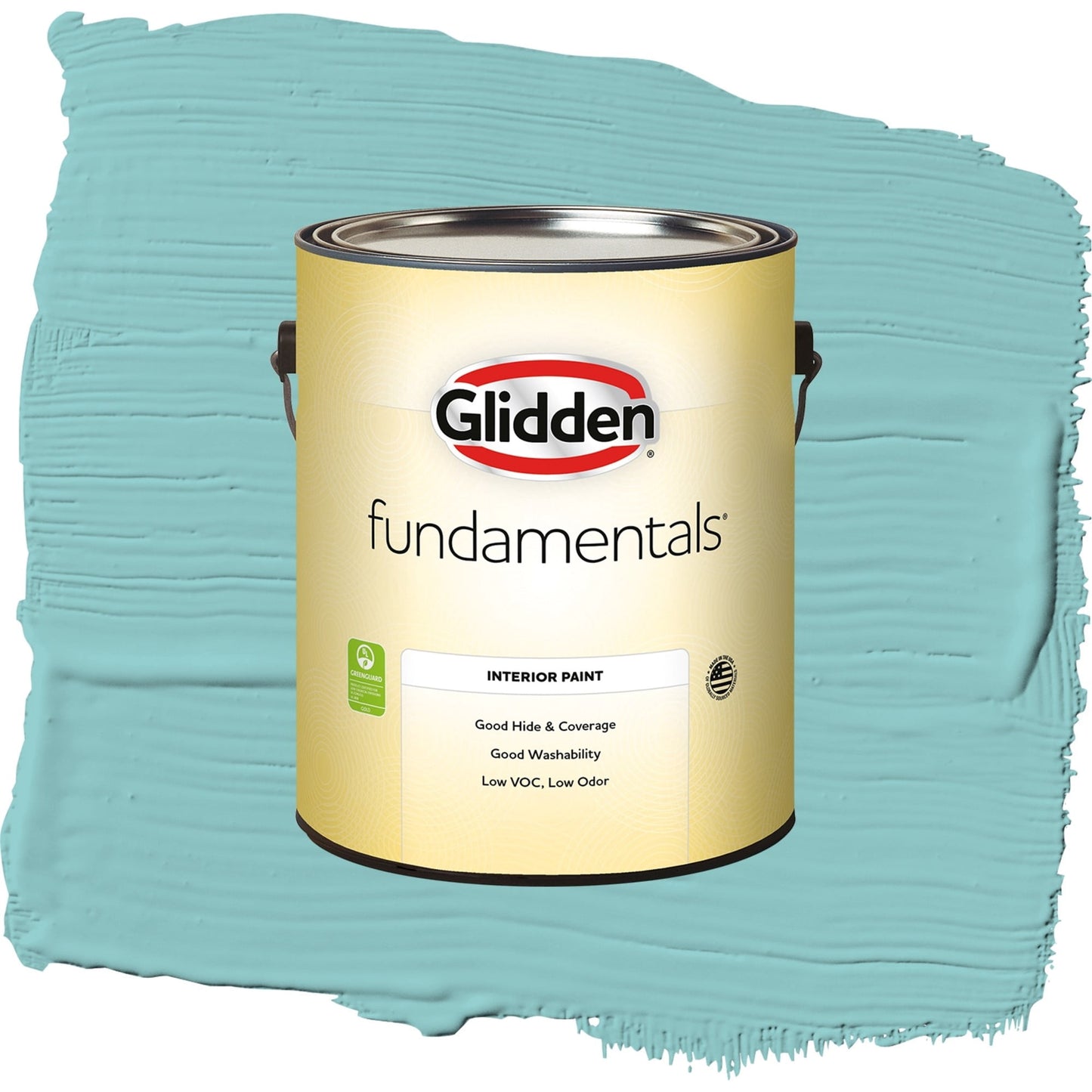 Glidden Fundamentals Aqua Fiesta / Blue, Semi-Gloss Interior Paint, 1 Gallon
