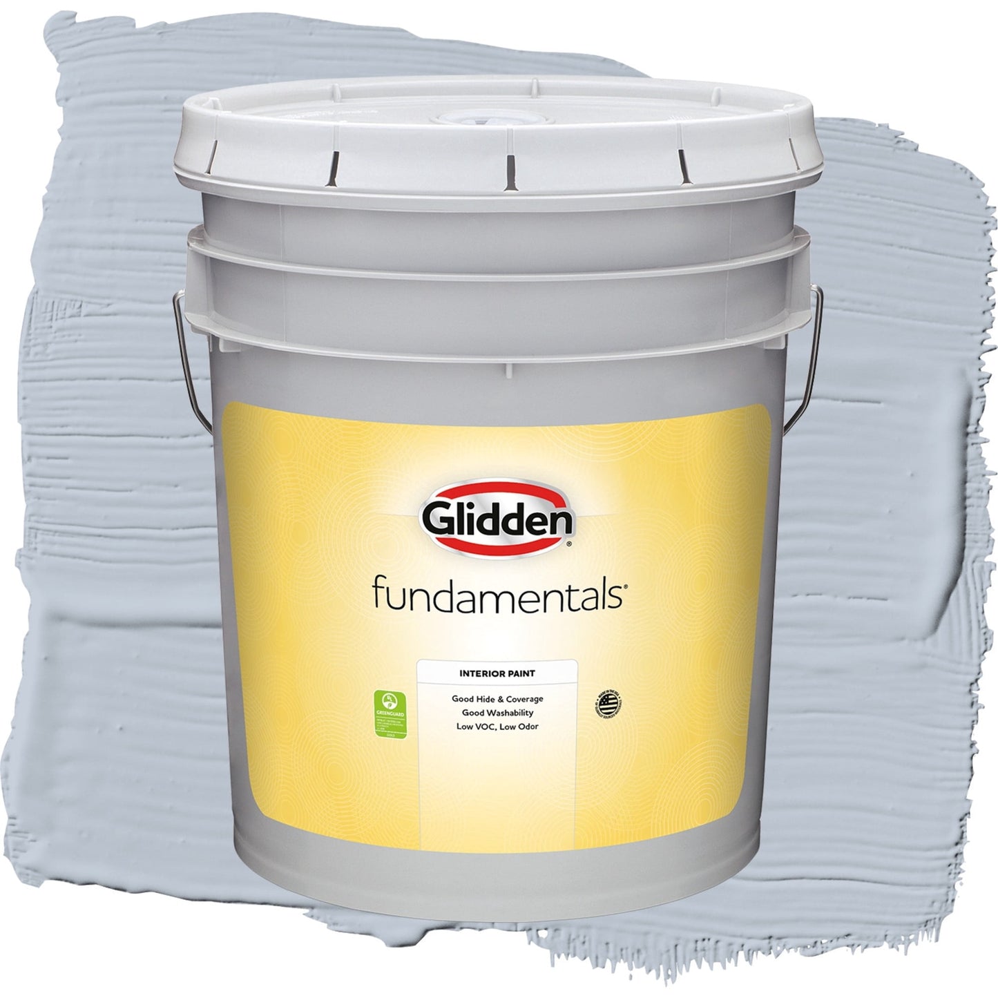Glidden Fundamentals Blue Dolphin / Blue, Flat Interior Paint, 5 Gallon