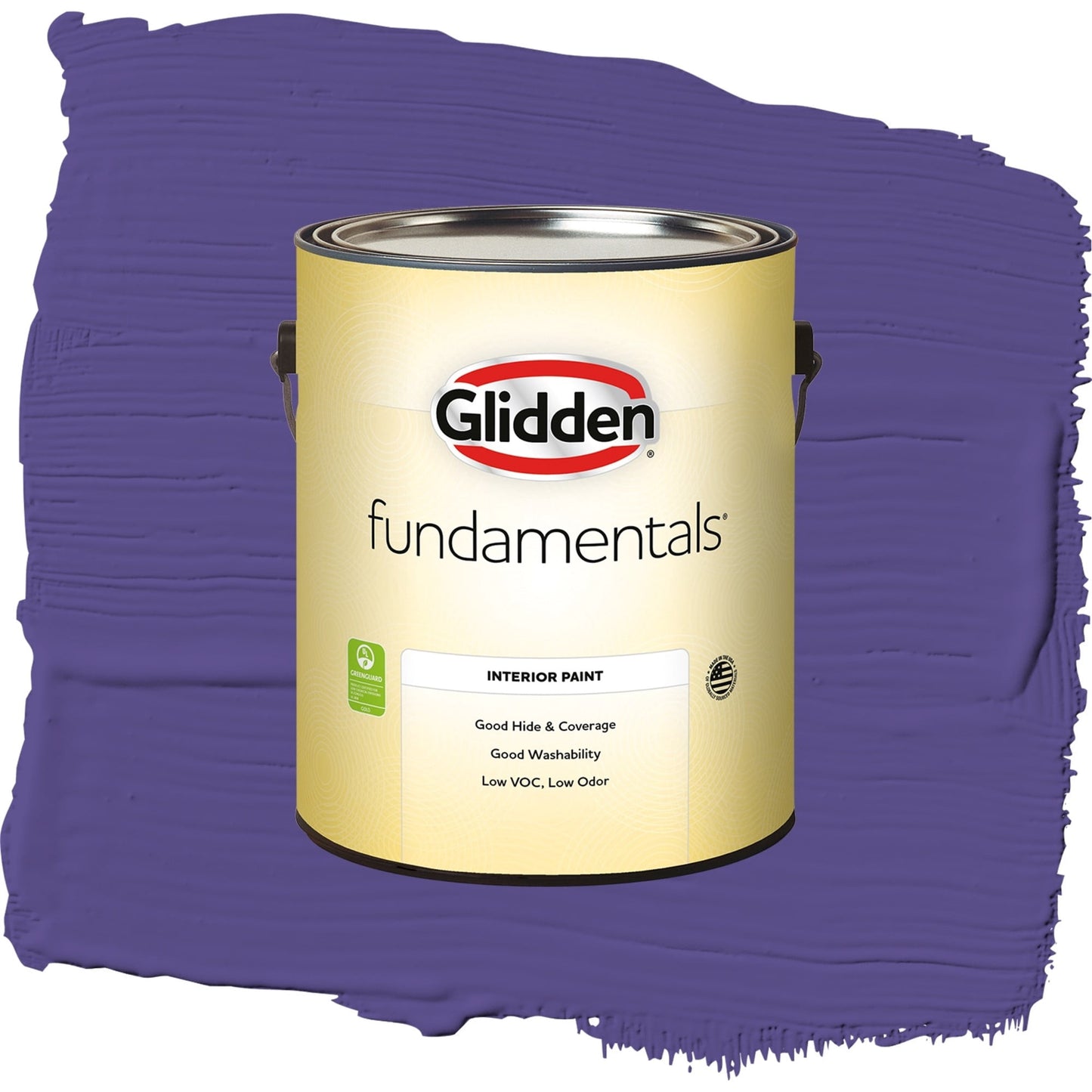 Glidden Fundamentals Eggplant / Purple, Semi-Gloss Interior Paint, 1 Gallon