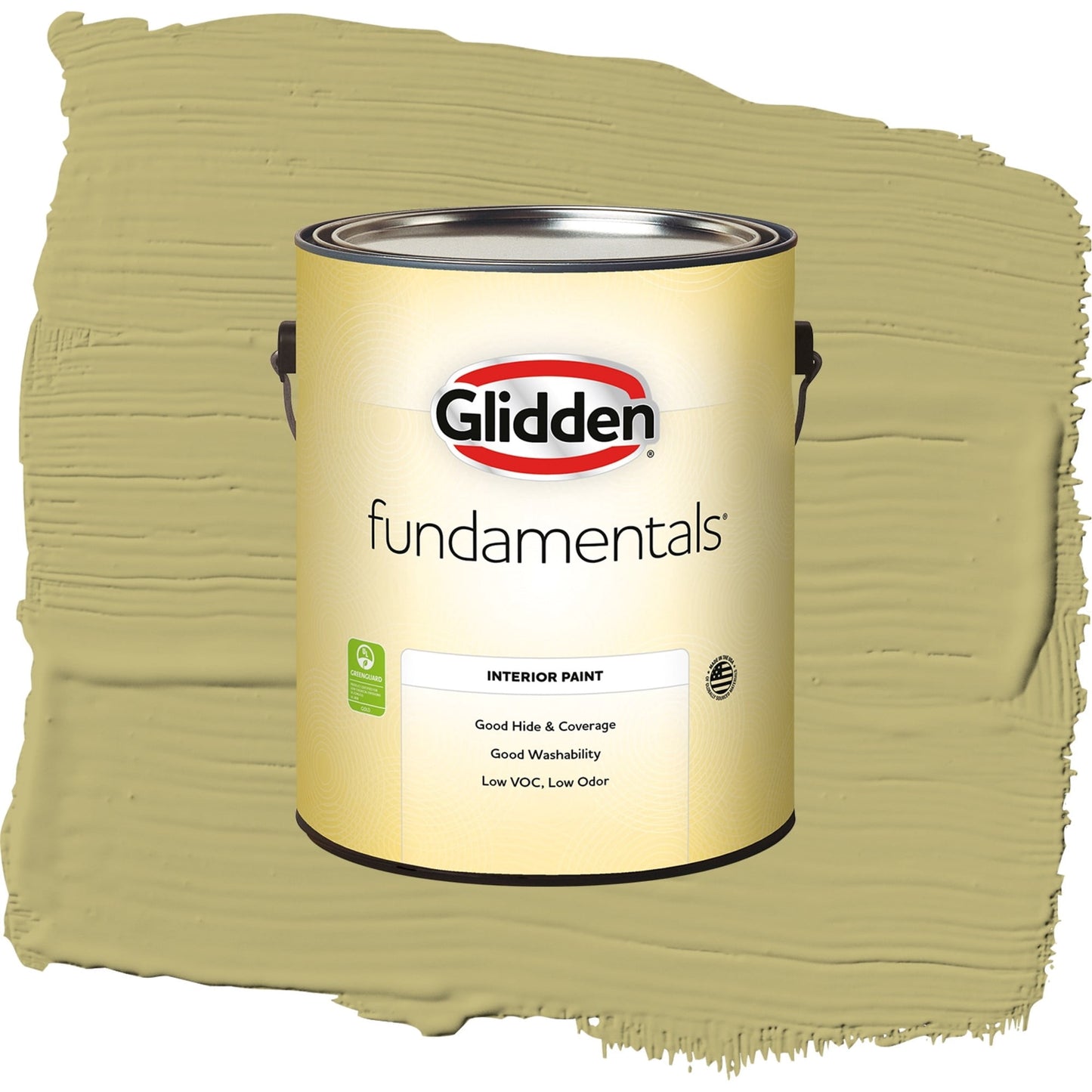Glidden Fundamentals Gracious Glow / Green, Eggshell Interior Paint, 1 Gallon