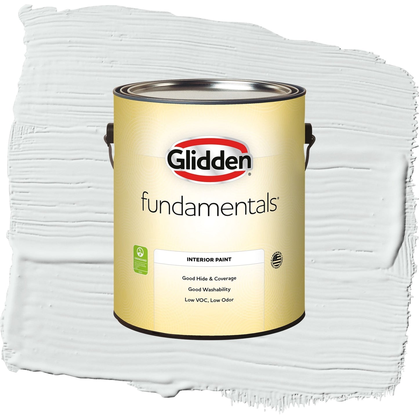 Glidden Fundamentals Gray Glimpse / Grey, Semi-Gloss Interior Paint, 1 Gallon