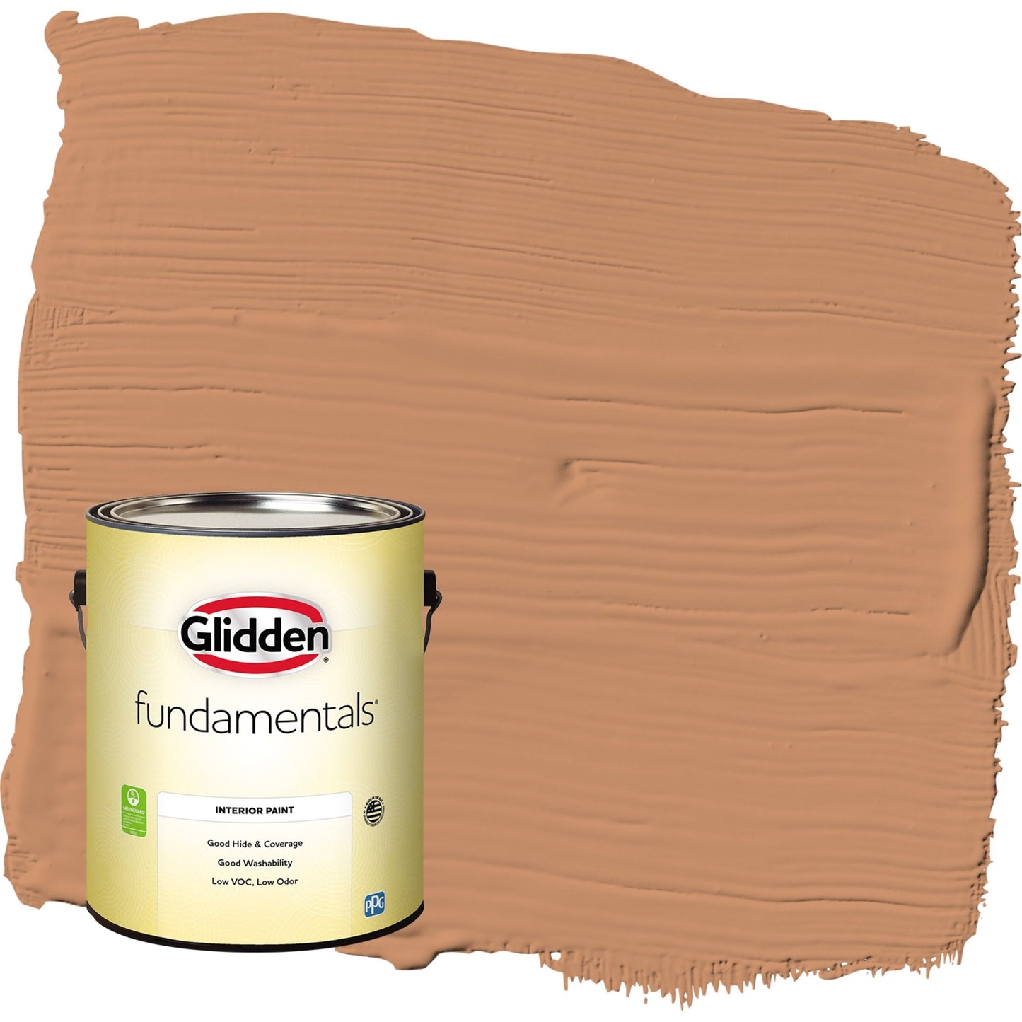 Glidden Fundamentals Hitching Post / Orange, Eggshell Interior Paint, 1 Gallon