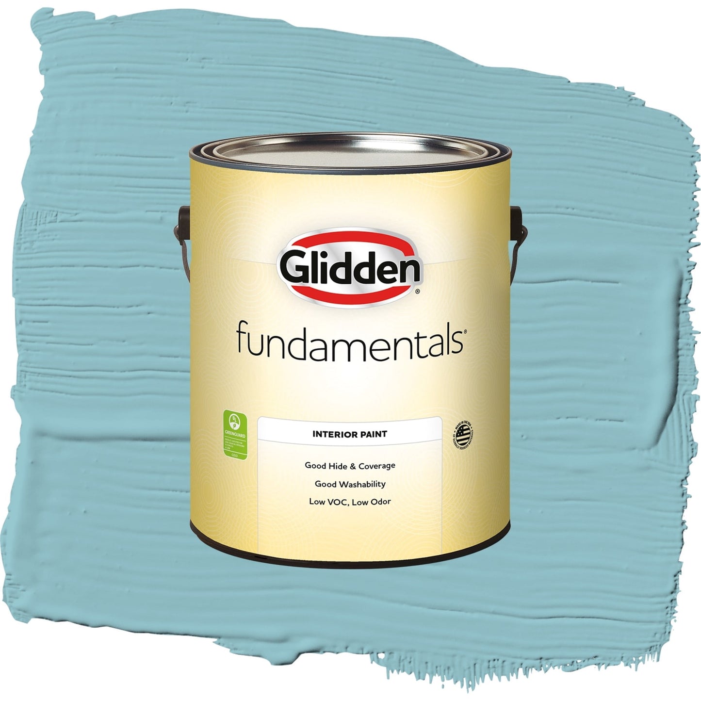 Glidden Fundamentals Kingston Aqua / Blue, Eggshell Interior Paint, 1 Gallon