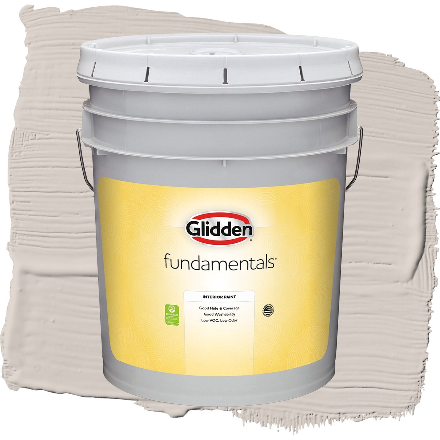 Glidden Fundamentals My Alibi / Beige, Flat Interior Paint, 5 Gallon