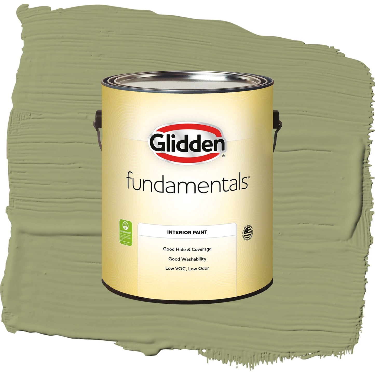 Glidden Fundamentals Pine Trail / Green, Eggshell Interior Paint, 1 Gallon