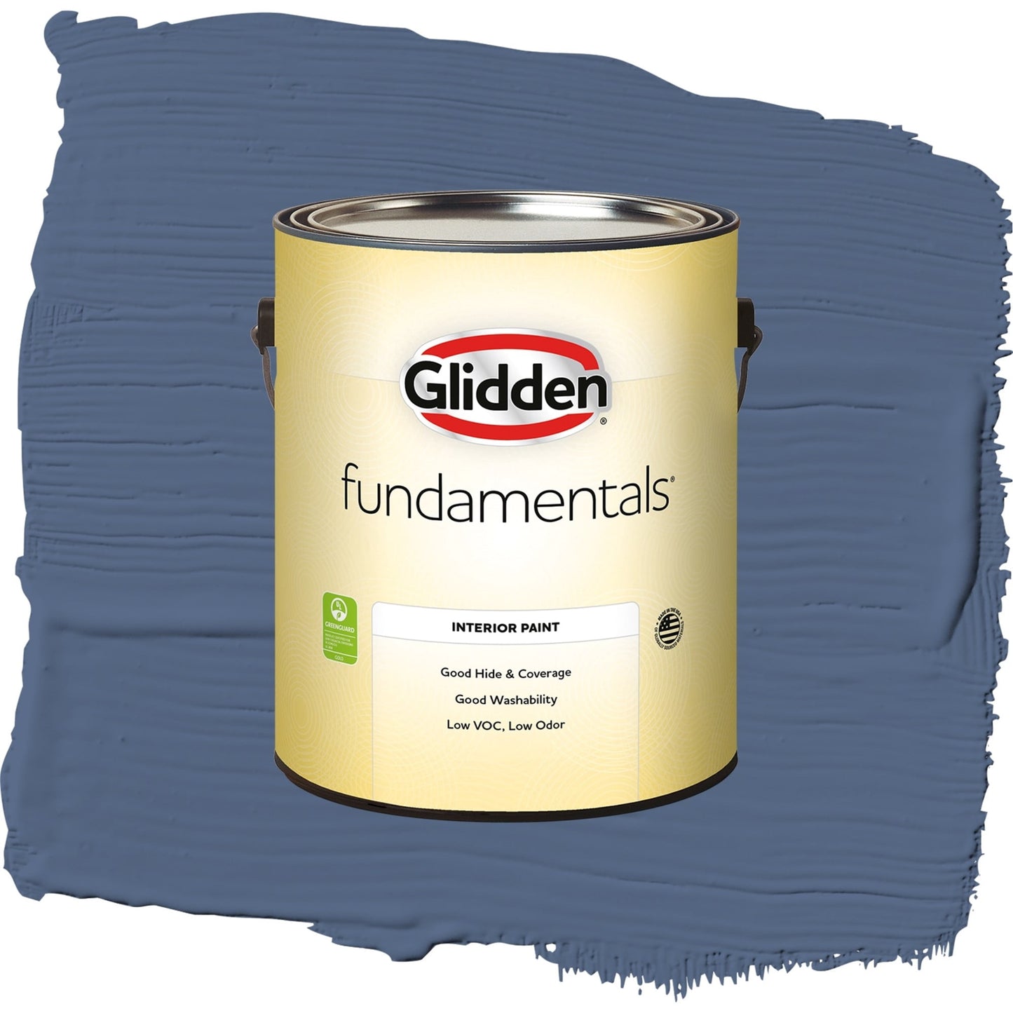 Glidden Fundamentals Stained Glass / Blue, Semi-Gloss Interior Paint, 1 Gallon