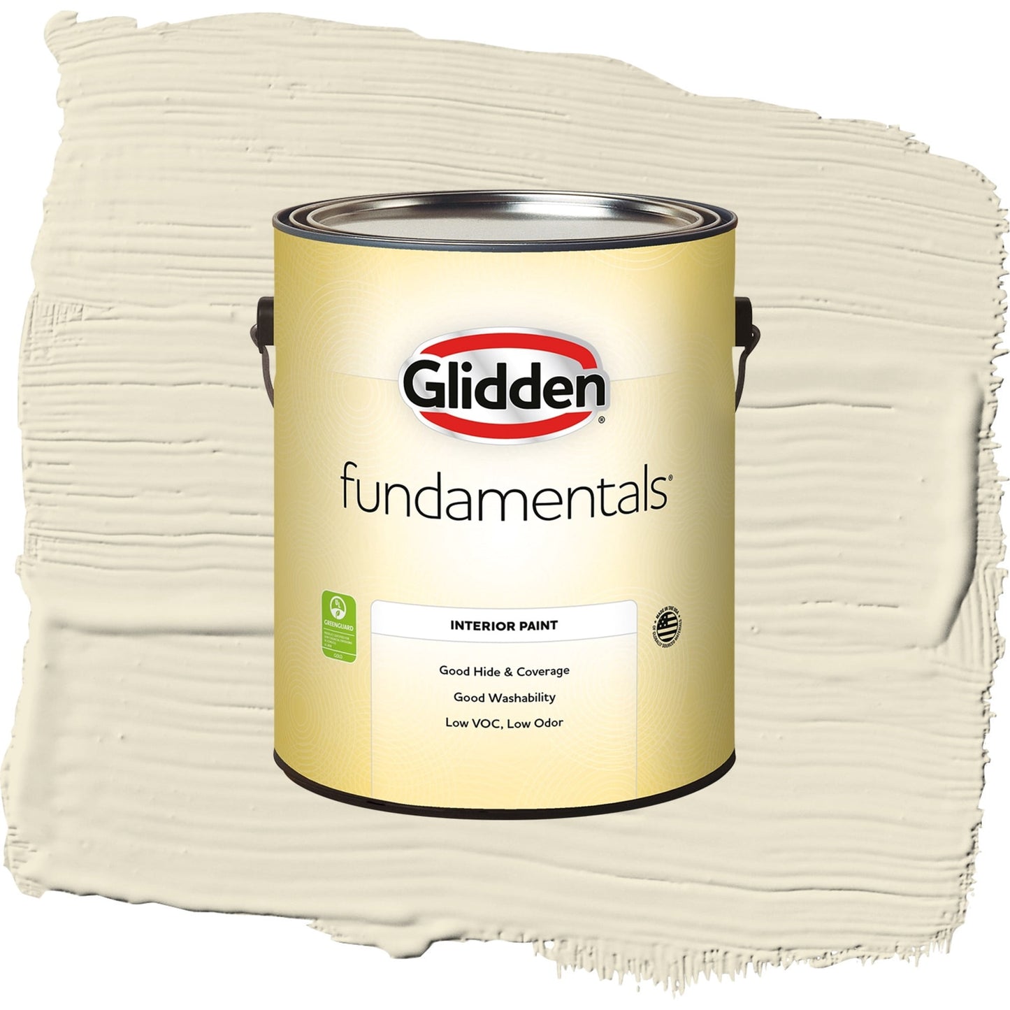 Glidden Fundamentals Vanilla Love / Off-White Eggshell Interior Paint, 1 Gallon