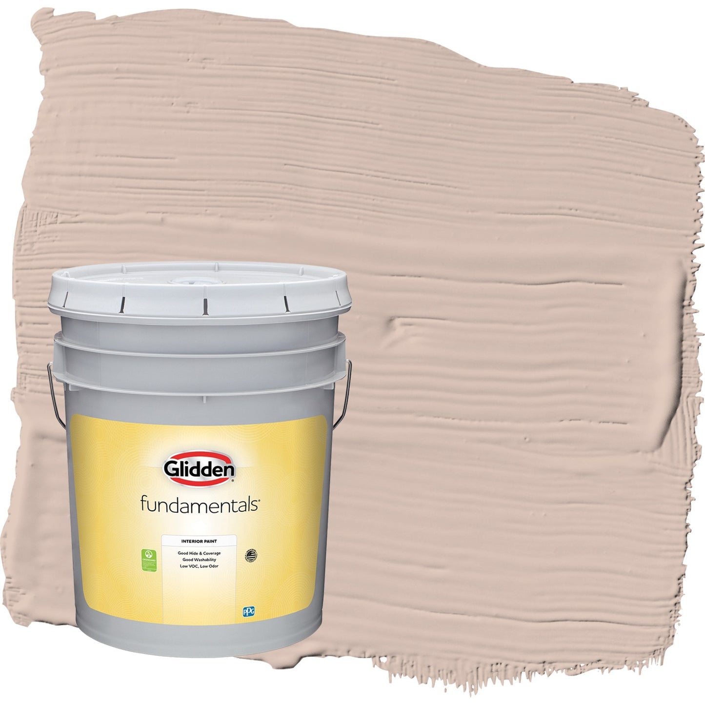 Glidden Fundamentals Wild Rice / Orange, Eggshell Interior Paint, 5 Gallon