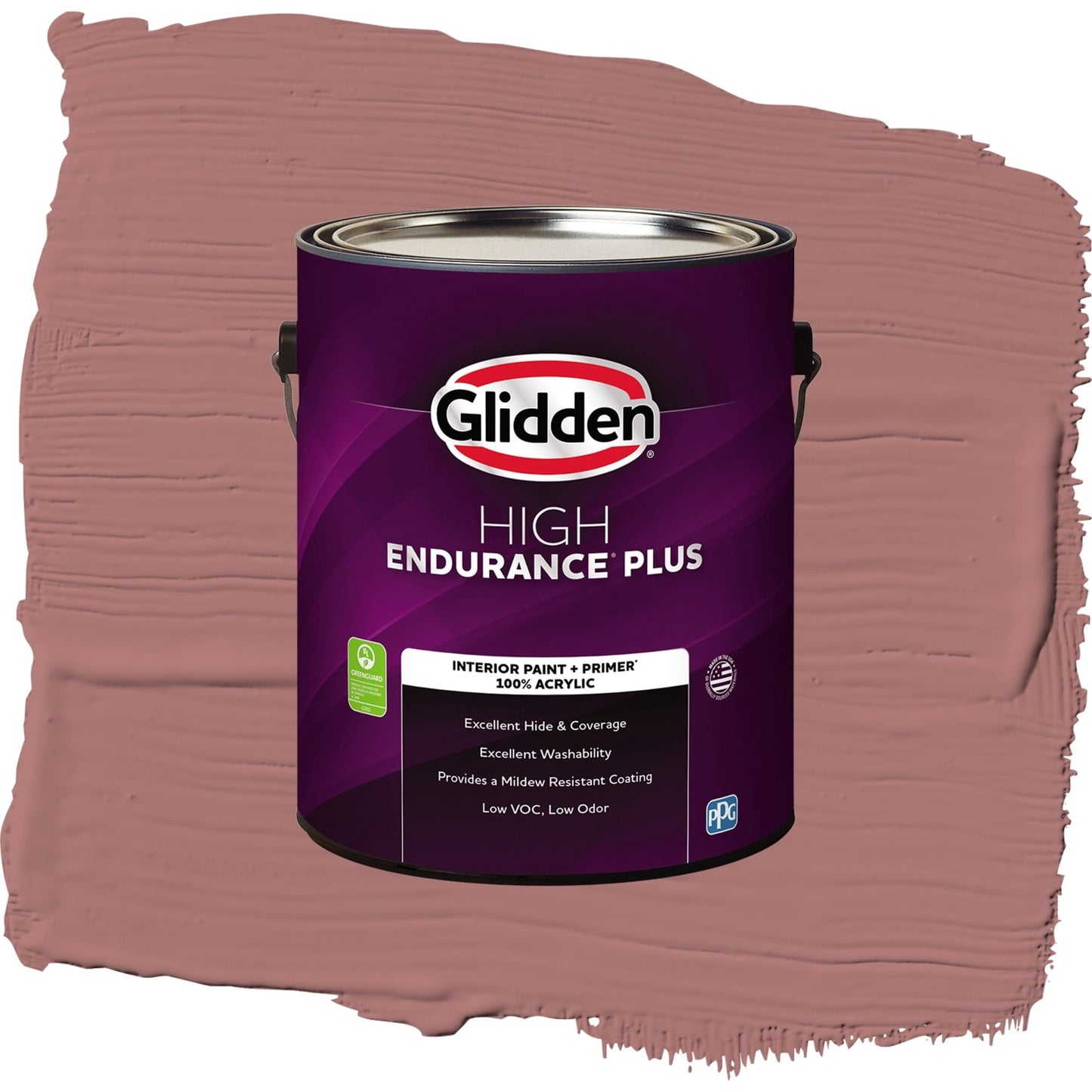 Glidden HEP Cinnamon Diamonds / Rose Pink Semi-Gloss Interior Paint with Primer, 1 Gallon