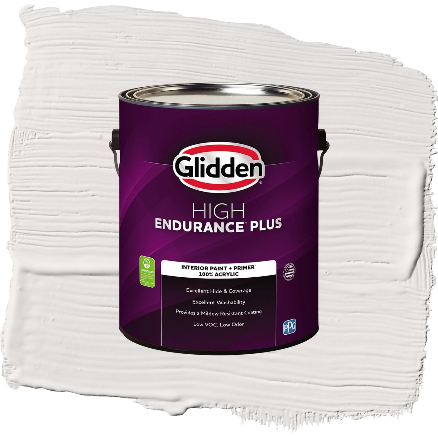 Glidden HEP Dusky Dawn / Grey, Semi-Gloss Interior Paint with Primer, 1 Gallon
